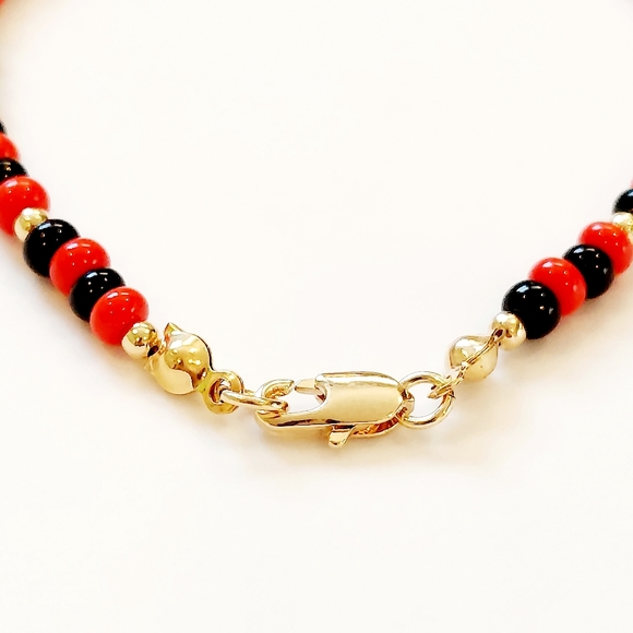 Gold Laminate Elegua Beads Bracelets - Picture 4 of 4